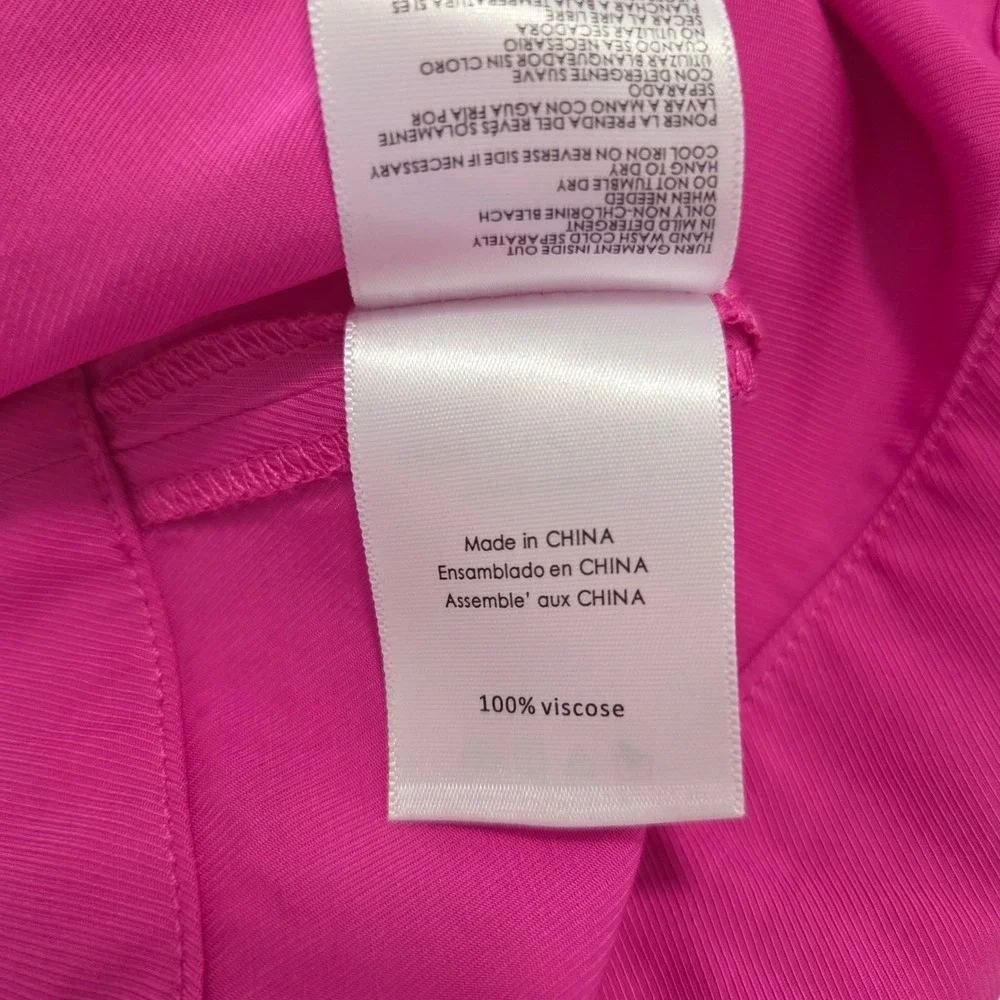 Rebecca Minkoff Rouched Mini Dress Cosmic Pink Size M NEW with Tags